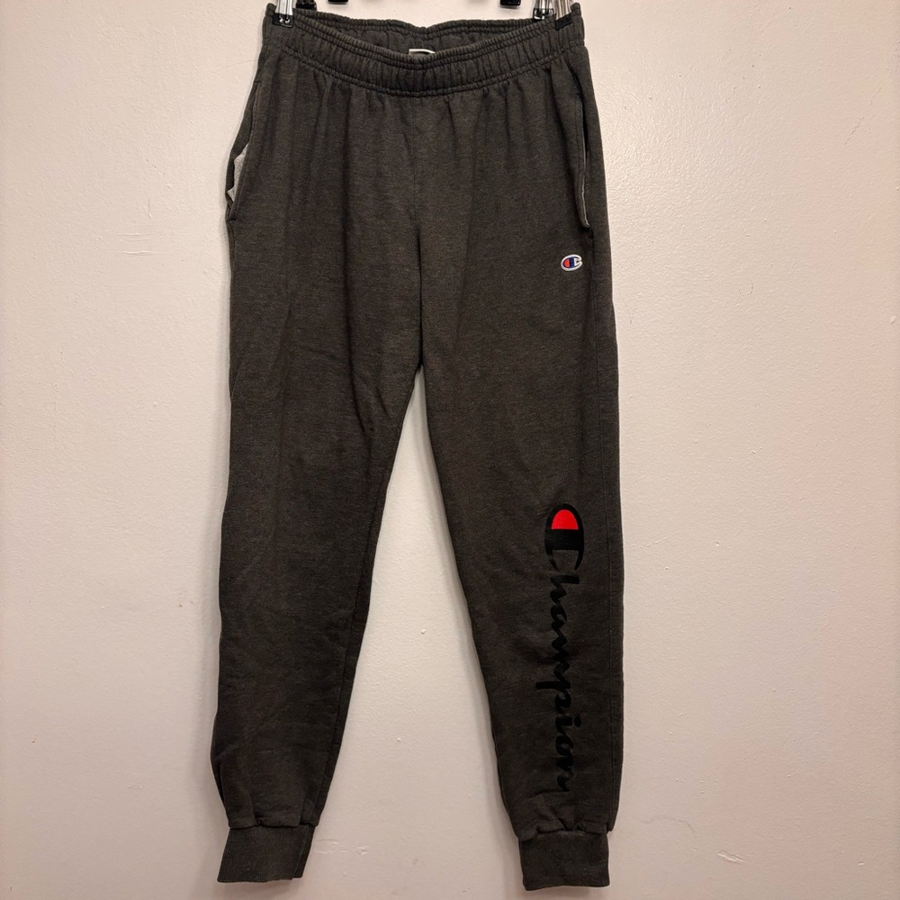 Champion Gray Sweatpants with Logo